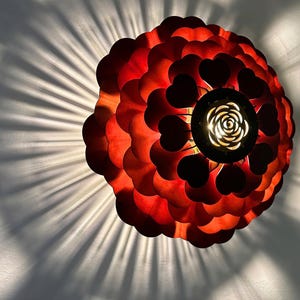 Entryway Chandelier, Foyer Lighting Fixture, Farmhouse Foyer Light Fixture, Staircase Chandelier, Wood Lamp Shade, Flower Pendant Chandelier