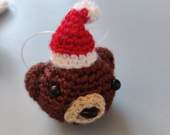 Christmas tree decoration bear with hat