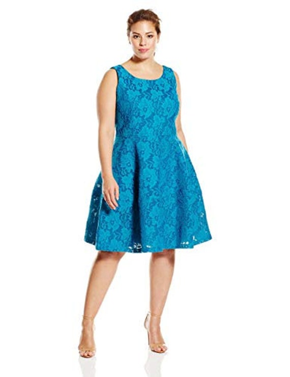 Calvin klein sleeveless fit and flare dress hotsell