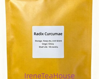 Organic Dried Radix Curcumae, Turmeric Root-tuber, Root-tuber of Aromatic Turmeric, Yu Jin, Natural Material