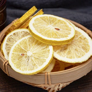 Organic High Quality Lemon Slices, Dehydrated Lemon Wheels, Lemon