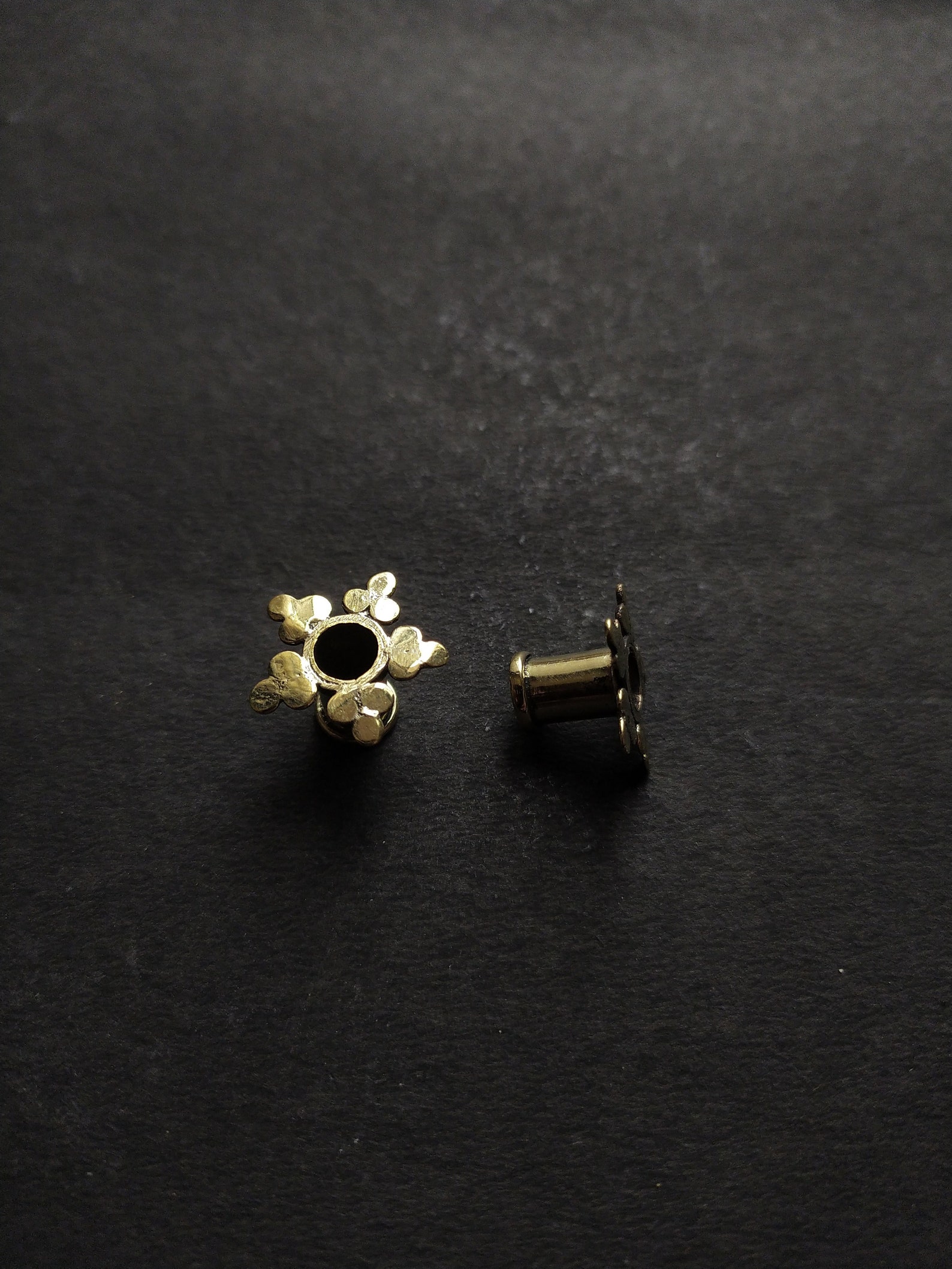 Brass Tunnel/Gauged Earring/Hand Crafted Tunnel/Brass Etsy