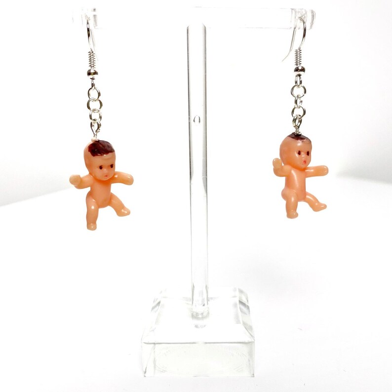 Creepy Colourful Mini Baby Doll Earrings / Punk Baby Earrings Etsy