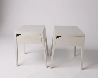 RARE Vintage IKEA DIDRIK Red Bedside / Storage / Side Table