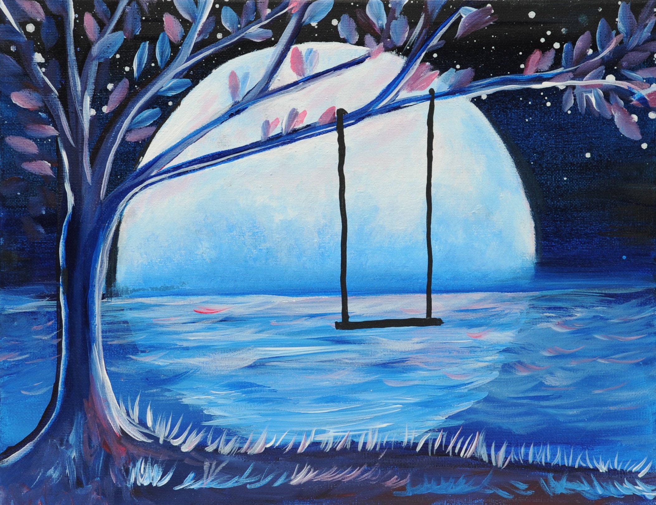 Swing With A View Acrylic Painting Kit & Video Lesson Etsy