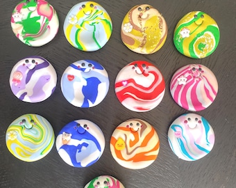 Thumb Buddy Worry Stone,Anxiety Relief Fidget,  Pocket Pal Huggle,  Cute Comfort Gift , Stress Relief Token, Handmade Quirky Home Accessory