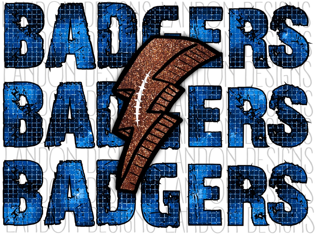 Ben Bolt Badgers Football Lightening Bolt Friday Night Etsy