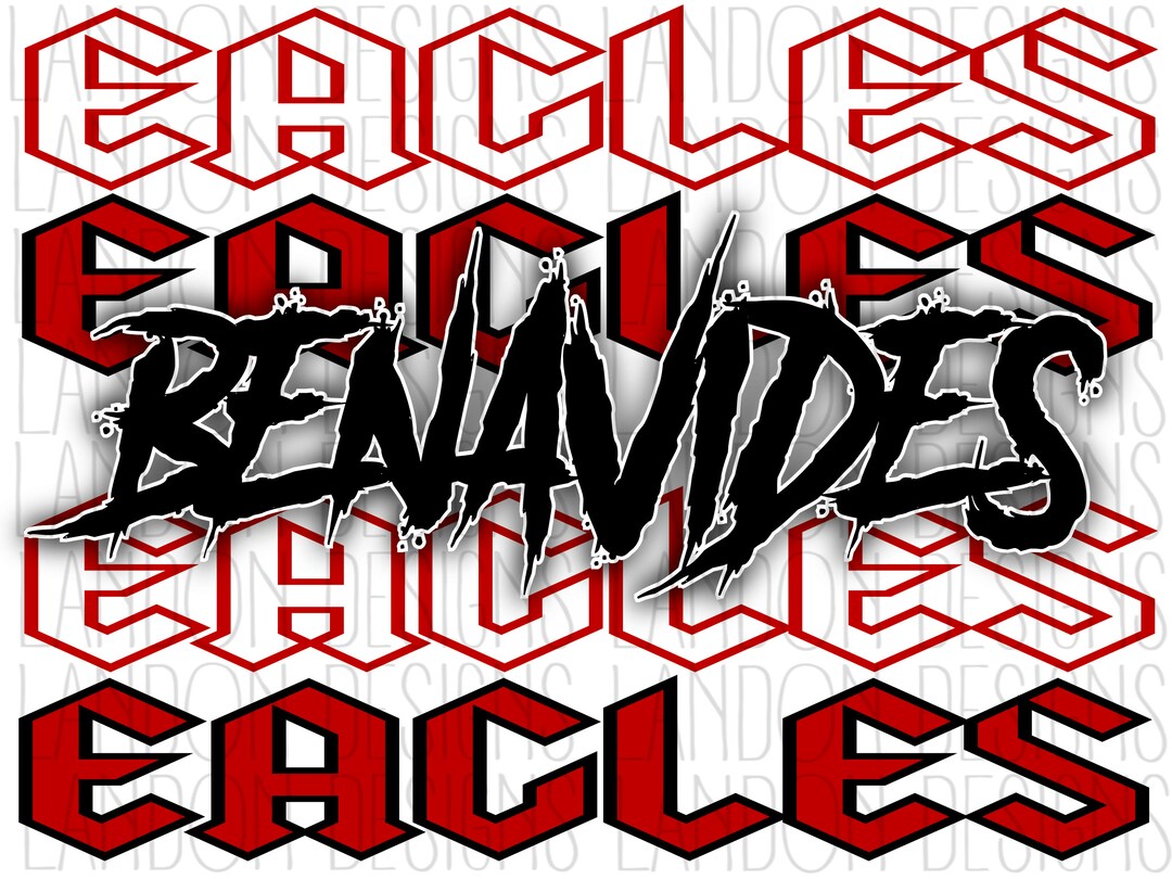 Benavides Eagles Red PNG Eagles ACDC Etsy