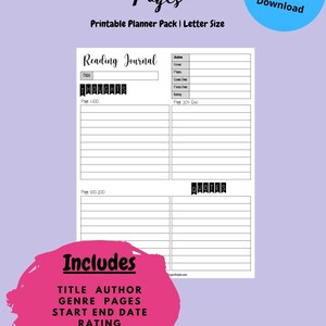 Book Review Tracker | Reading Log | Book Review | Book Log | Journal ...