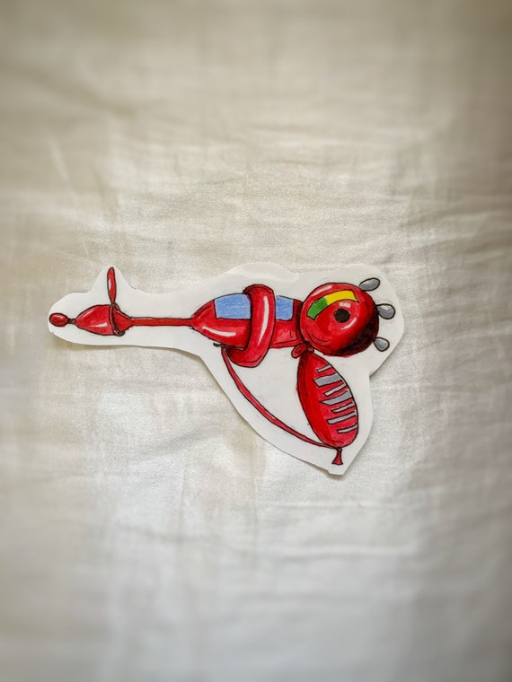 Balloon Ray Gun Sticker Etsy