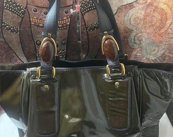 Chloe Patent Leather Shoulder Bag