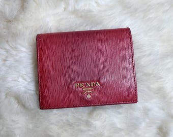 Authentic Prada Small Saffiano Leather Wallet