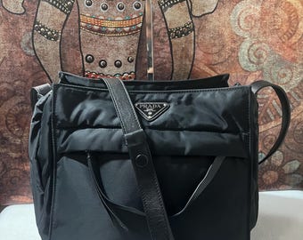 Vintage Authentic Prada Travelling Bag, Vintage Prada Black