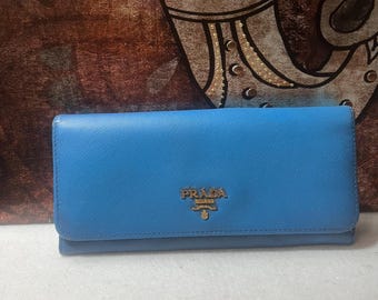 Prada Saffiano Cuir Leather Continental Wallet