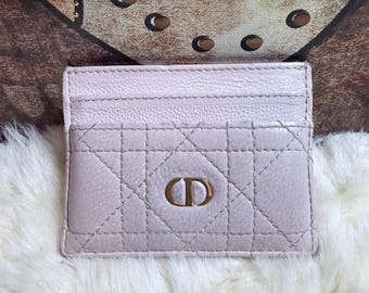 Sale!Authentic Christian Dior Caro Freesia Card Case in Pink