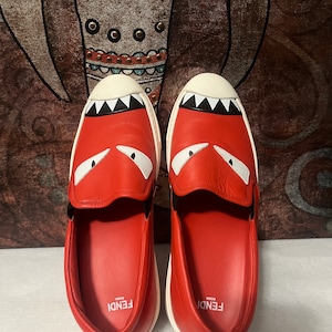 CLEARANCE!Authentic FENDI Leather Sneakers Size 37