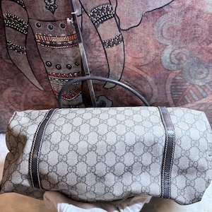 Authentic GG Plus Monogram Medium Joy Tote Dark Brown bild 3