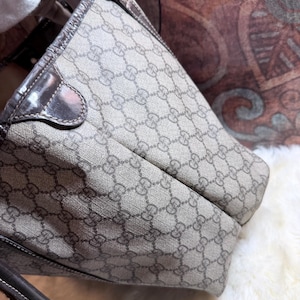 Authentic GG Plus Monogram Medium Joy Tote Dark Brown bild 5