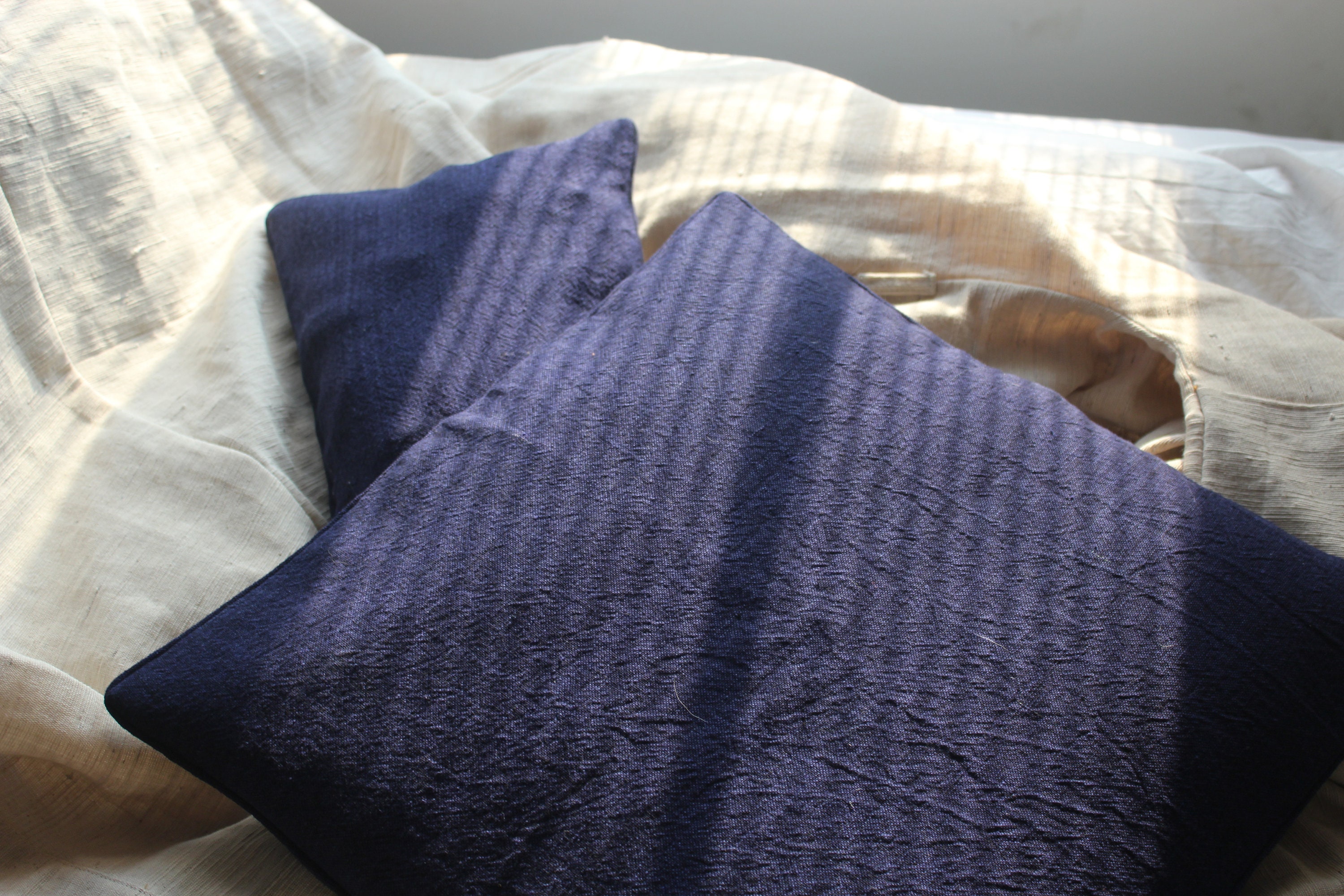 Organic cotton pillow covers. Etsy