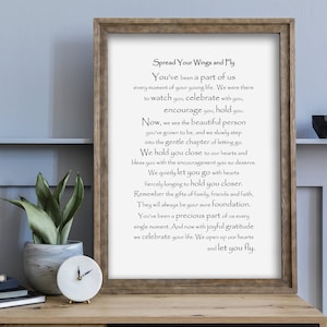Descarga instantánea - Regalo de graduación para niño - Poema de graduación de la escuela secundaria - Regalo de graduación universitaria - Regalo de graduación para hija o hijo - PDF digital