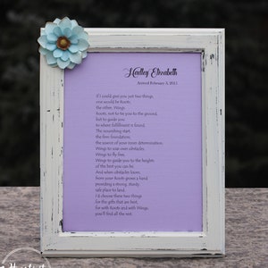 Roots and Wings Poem - Nursery Wall Art - Personalized Gift for Baby ...