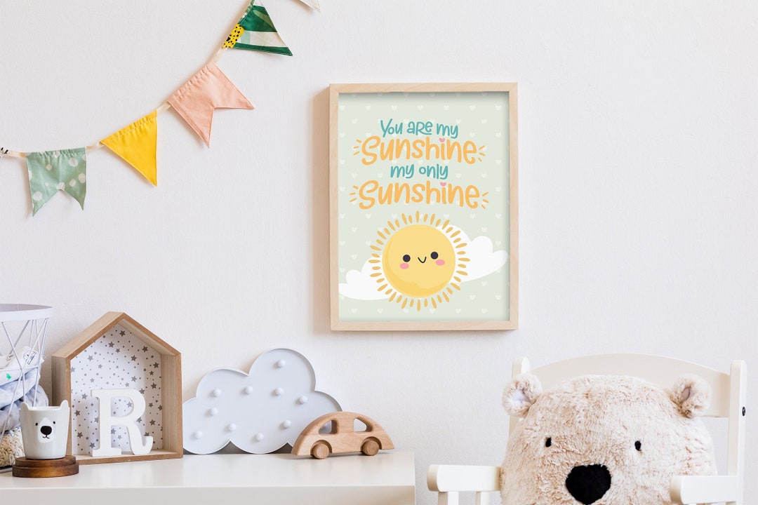 You Are My Sunshine Nursery Art Print – Baby Decor (digital Download ...