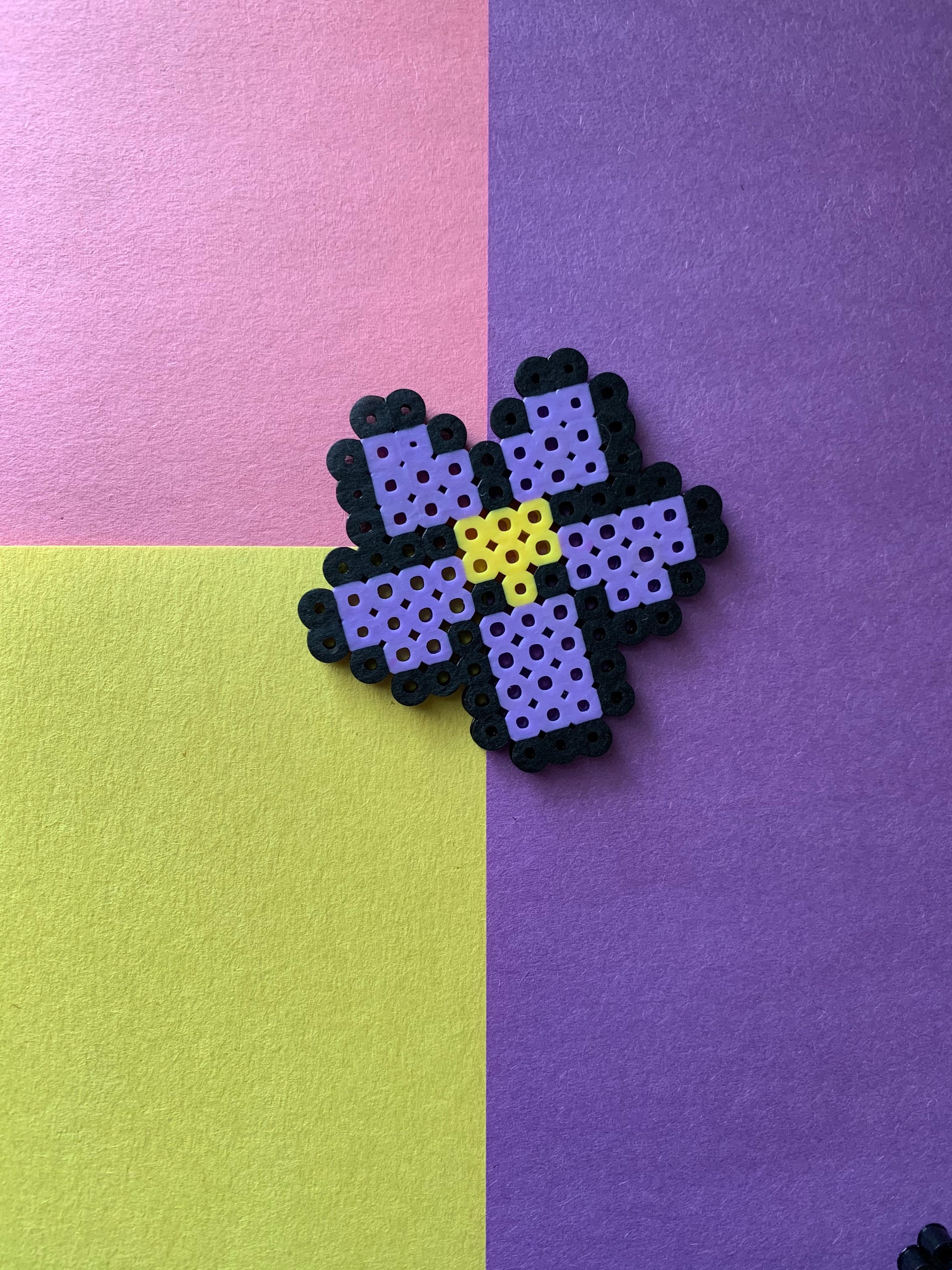 Perler bead flowers Etsy