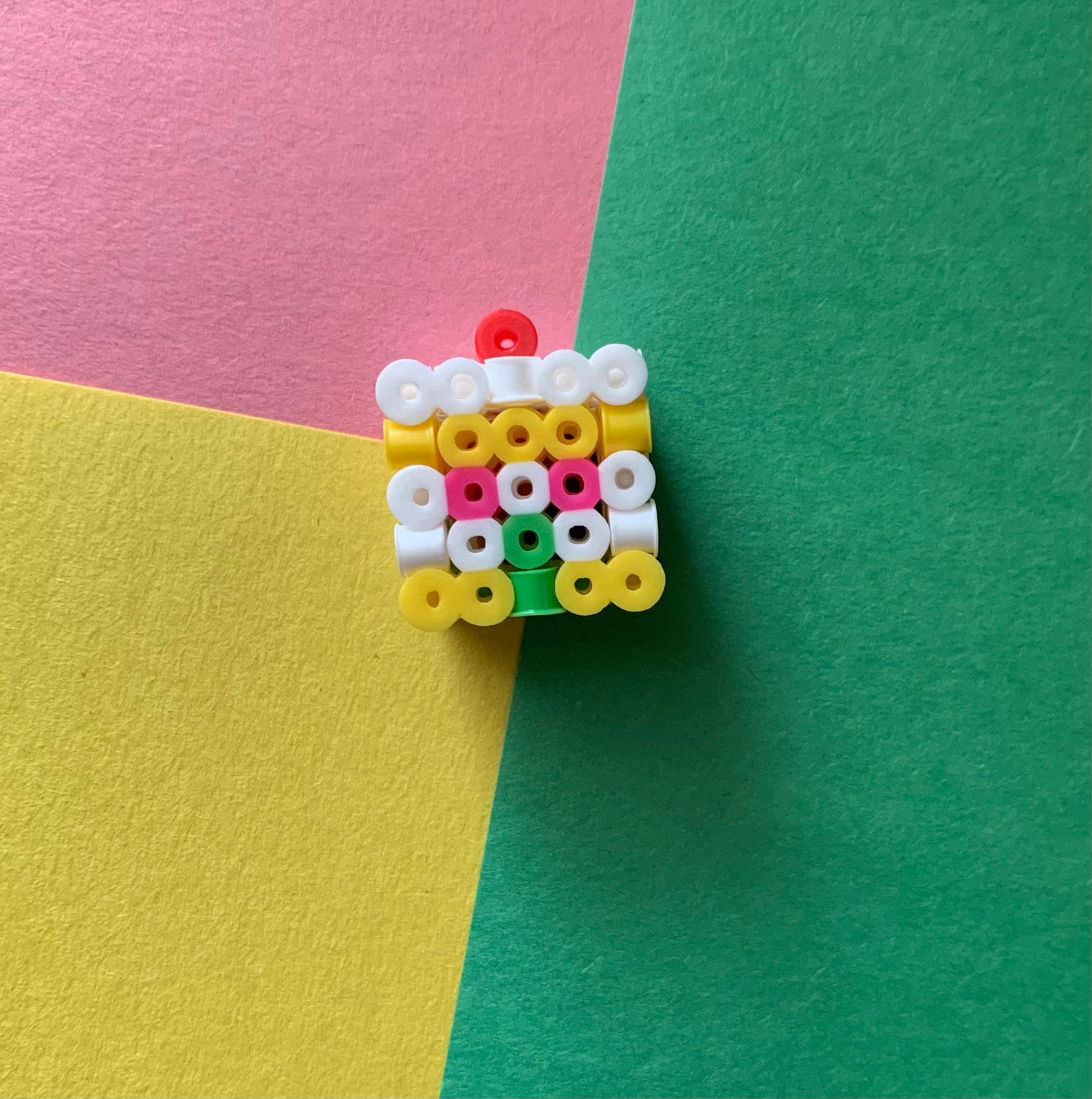 3d Perler Bead Cake Etsy