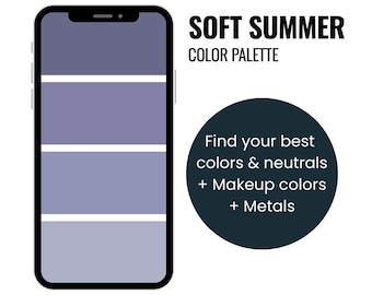 Soft Summer Color Palette | Personal Color Analysis (Digital Download)