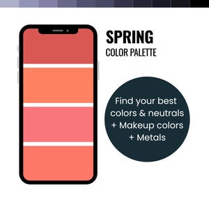 Spring Color Palette | Personal Color Analysis, Makeup Guide (PDF)