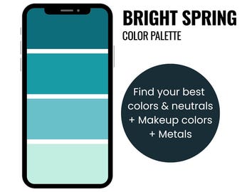 Bright Spring Color Palette | Personal Color Analysis (Digital Download)
