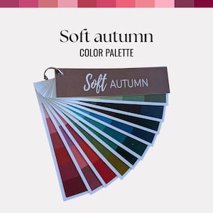 Éventail de couleurs douces d'automne