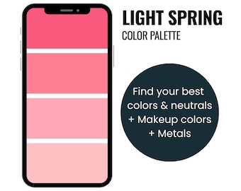 Light Spring Color Palette | Personal Color Analysis (Digital Download)