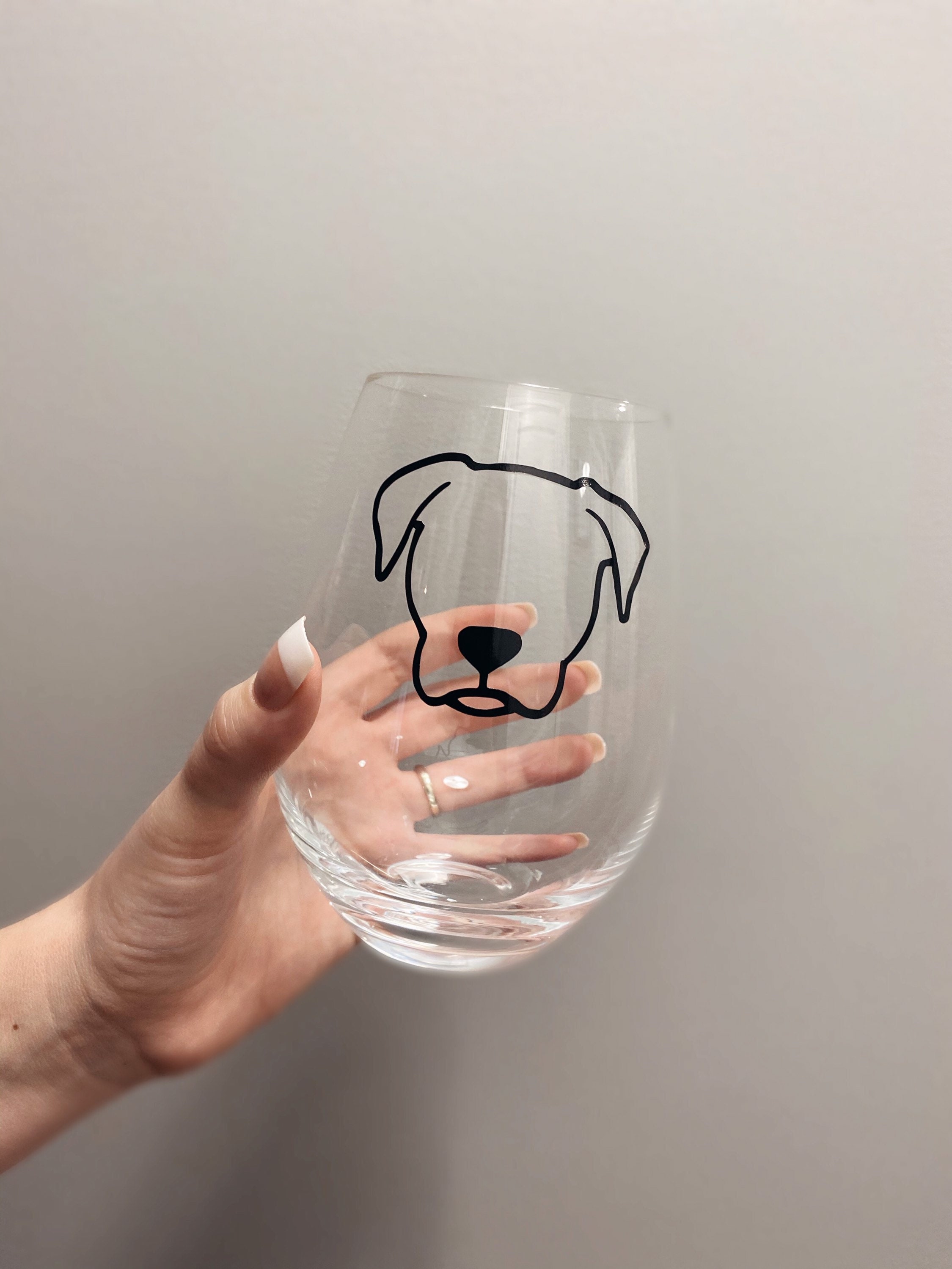 Custom Dog Wine Glass Custom Dog Glass Dog Glass Gift for | Etsy