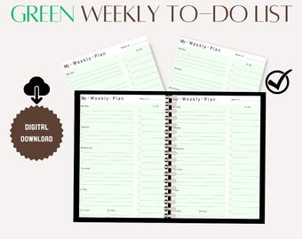 Digital Weekly To-Do List Planner: GoodNotes iPad Task List (PDF)