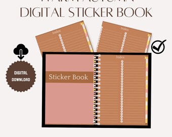 Digital Sticker Organizer: Goodnotes Sticker Book (PDF Download)