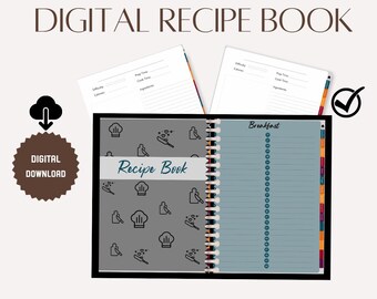 Digital Recipe Book: Goodnotes PDF Notebook (Digital Download)