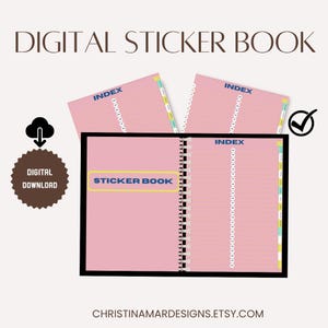 Organize Your Digital Stickers Easily with Goodnotes Sticker Organizer - Smart Sticker Book for Digital Planner and Journal, Digital Sticker