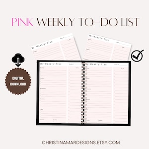 Weekly To-Do List Planner: Digital Task List for GoodNotes (PDF)