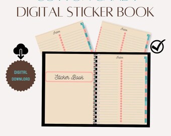 Digital Sticker Book Organizer: Goodnotes Compatible (PDF Download)