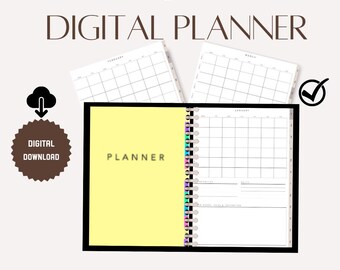 Pastel Digital Planner 2023-2024: Goodnotes, Xodo, Notability, Noteshelf (PDF)