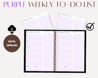 Weekly To-Do List Planner: Digital Task List for Goodnotes (PDF)