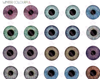 NEW realistic design MIX colorful winter Eyes for Blythe 14mm and other doll