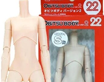 WHITE Obitsu 22 s Doll Body for Doll / Free shipping