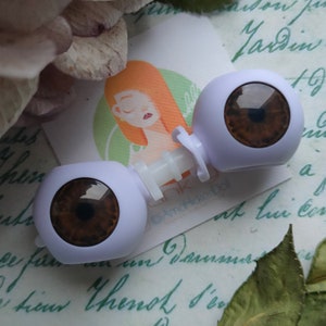 Dark brown Eyes for Blythe 14 mm. Eyes chips for Blythe. Colection Ami #45