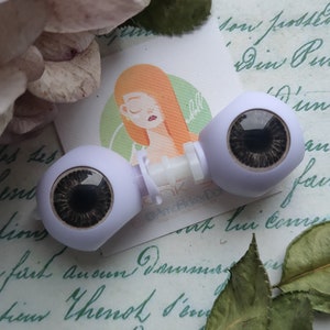Darck brown Eyes for Blythe 14 mm. Eyes chips for Blythe. Colection Ami #42