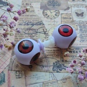 Red Eyes for Blythe 14 mm.  Blythe Eyes chips for Blythe. Vampire #11