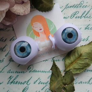 Blue -grey Eyes for Blythe 14 mm. Eyes chips for Blythe. Colection Ami #19