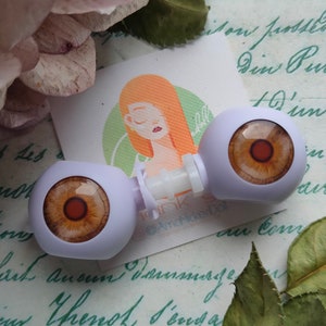 Brown Eyes for Blythe 14 mm. Eyes chips for Blythe. Colection Ami #34