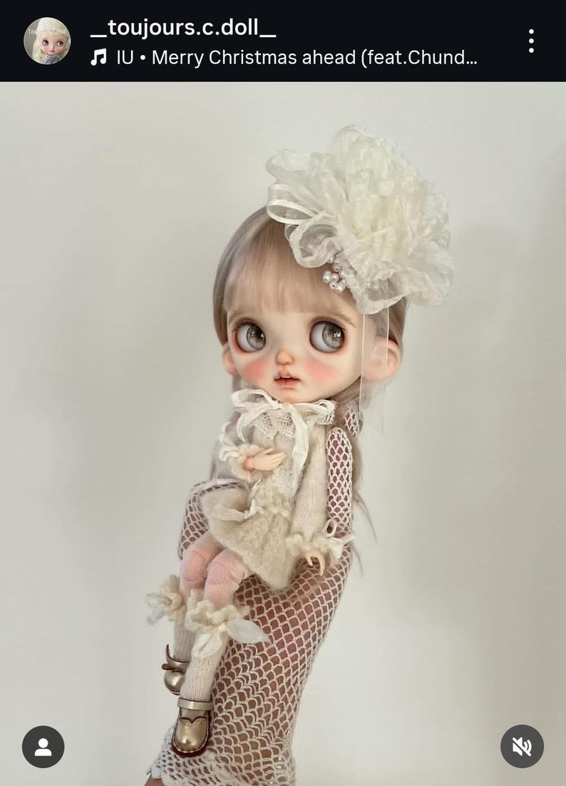 Ears for the Blythe doll, Pullip doll, Qbaby doll. Custom blythe doll, "Not Adapted" image 16